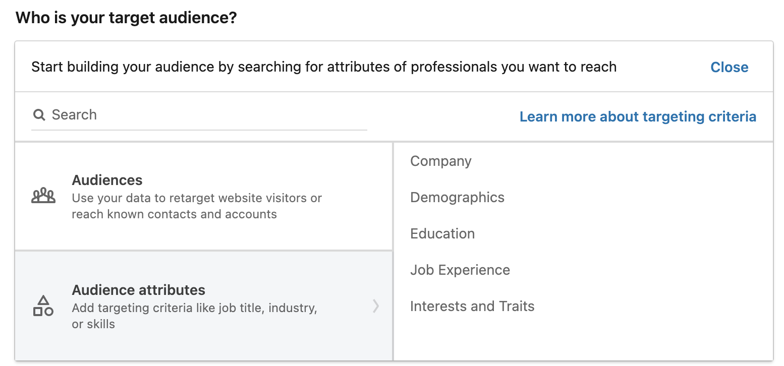 LinkedIn Targeting