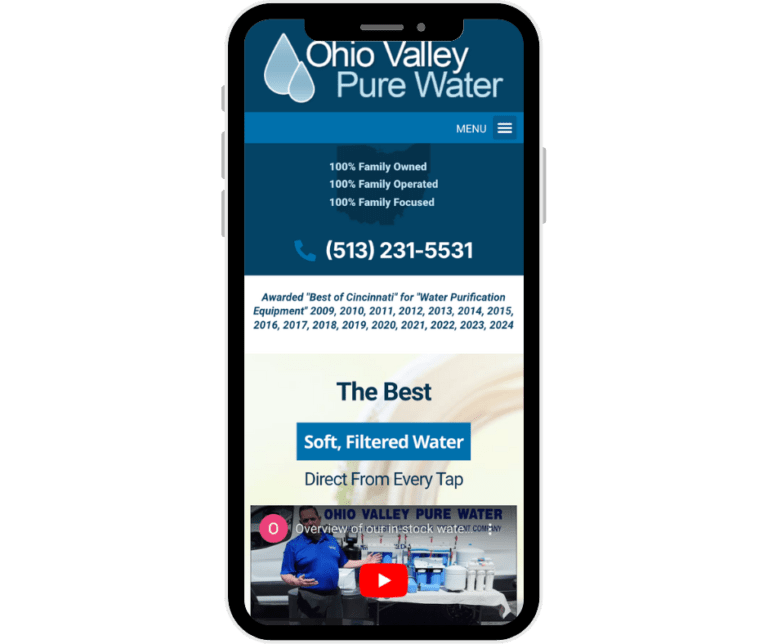 Ohio Valley Pure Water mobile website