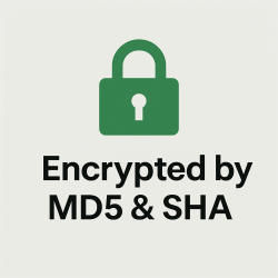 Encrypted by MD5 & SHA Encrypted by MD5 & SHA